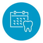 General Dental Check Ups thumbnail with calendar and tooth illustrations